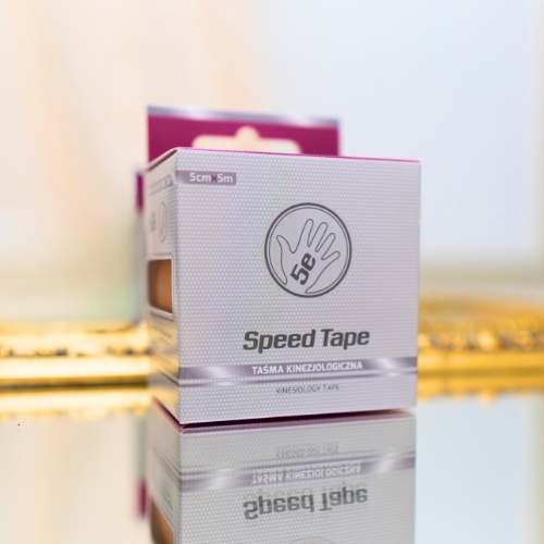 Bawełniane taśmy kinezjologiczne Speed 5E. Oddychające plastry na ból kręgosłupa, wdowi garb i do drenażu limfatycznego.